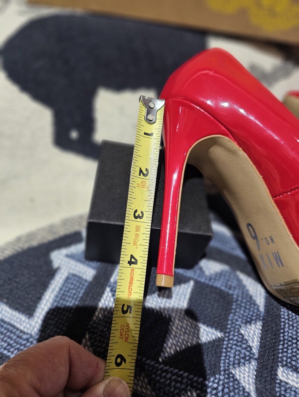 Red Patent Pointed-Toe Pumps - Picture 4 of 6